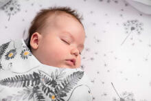 Muslin swaddle blanket – roses