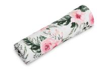 Muslin swaddle blanket – roses
