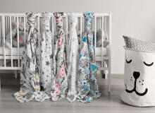 Muslin swaddle blanket – roses