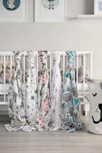 Muslin swaddle blanket – roses