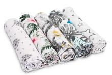 Muslin swaddle blanket – roses