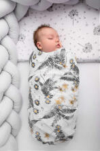Muslin swaddle blanket – roses