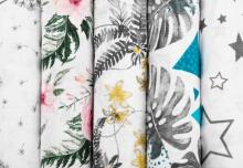 Muslin swaddle blanket – roses