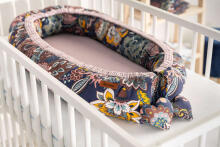 Waffle Nest/Baby Cocoon – boho dusty rose
