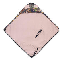 Waffle Carry-cot swaddle blanket – boho dusty rose