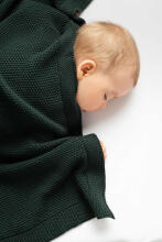 Knitted Blanket – navy blue
