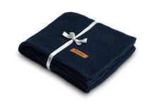 Knitted Blanket – navy blue