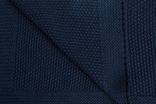 Knitted Blanket – navy blue