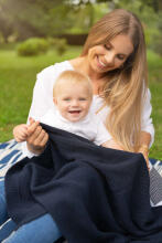 Knitted Blanket – graphite