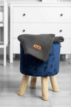 Knitted Blanket – graphite