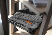 Knitted Blanket – graphite