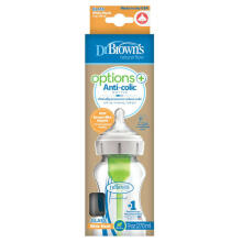 WB91700 9 oz/270 ml Glass Wide-Neck Options+ Bottle, 1-Pack