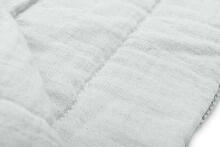 Knitted cot set with muslin - grey