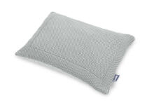 Knitted cot set with muslin - grey
