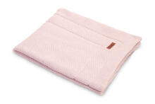 Knitted cot set with muslin - pink