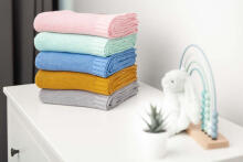 Bamboo and cotton blanket – grey