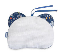PUSHCHAIR PILLOW BEAR - WAFFLE ANIMAL LAND GREY