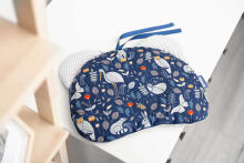 PUSHCHAIR PILLOW BEAR - WAFFLE ANIMAL LAND GREY