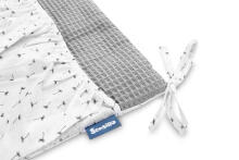 BED ORGANIZER WAFFLE - DANDELIONS GRAPHITE