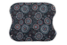 PUSHCHAIR MUFF - ROSETTES BLACK