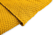 HOODED SWADDLE BLANKET 100% BAMBOO GIFT MUSTARD