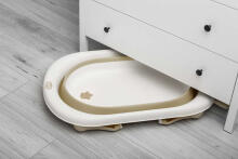 Foldable travel bath tub – BEIGE