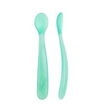 061853 SOFT SILICONE SPOON 6+ BLUE 2 PCS