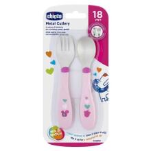 086634 METAL CUTLERY 18M + PINK