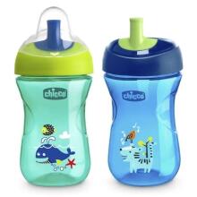 070046 A non-spill cup with a straw 12m + boy