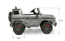 BATTERY RIDE-ON VEHICLE MERCEDES BENZ G63 AMG SILVER