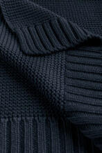 Bamboo and cotton blanket – NAVY