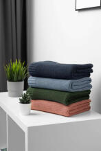 Bamboo and cotton blanket – NAVY