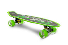 SKATEBOARD DEXTER GREEN + HELMET AND PROTECTORS