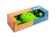 SKATEBOARD DEXTER GREEN + HELMET AND PROTECTORS