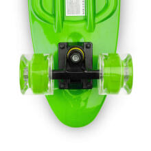 SKATEBOARD DEXTER GREEN + HELMET AND PROTECTORS