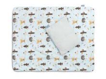 COTTON-MUSLIN SET PACK. BLUE 