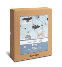 COTTON-MUSLIN SET PACK. BLUE 