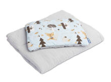 COTTON-MUSLIN SET PACK. BLUE 