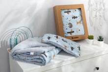 COTTON-MUSLIN SET PACK. BLUE 