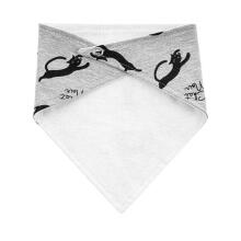 AKUKU CATS Art.A1502 GREY Baby bandana, 100% cotton (1 pc), snap fastener