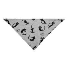 AKUKU CATS Art.A1502 GREY Baby bandana, 100% cotton (1 pc), snap fastener