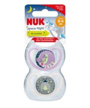 730578 SPACE NIGHT SILICONE SOOTHING TAT 0-6 2PCS/PUD