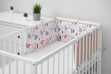 COT BUMPER WAFFLE FOX PINK