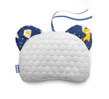 CUSHION FOR STROLLER VELVET NAVY BLUE FOXES