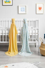 BAMBOO DIAPER 2-PACK MINT+YELLOW 120X120