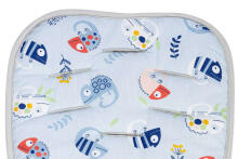 Minky Deluxe Liner to Pushchair – CHAMELEONES BLUE 