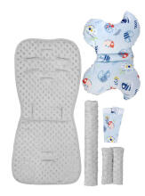 Minky Deluxe Liner to Pushchair – CHAMELEONES BLUE 