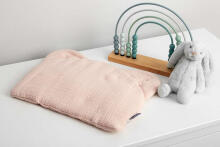 Muslin pushchair pillow – PINK