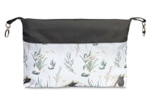 Stroller organizer – grey cranes