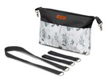Stroller organizer – grey cranes
